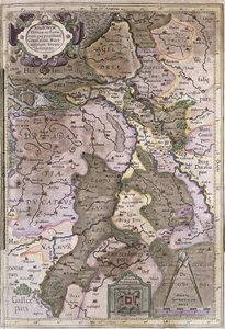 Holland and Brabant, Belgium (engraving 作者 杰拉杜斯·墨卡托