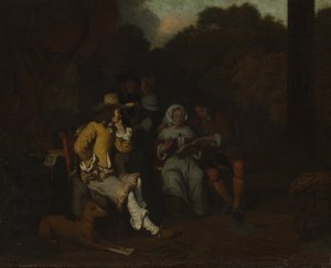 一个音乐聚会，1650年代初。 作者 Gerbrand van den Eeckhout