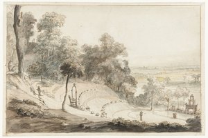 克利夫斯斯普林伯格河畔的露天剧场 作者 Hendrik Feltman（拒绝归因）