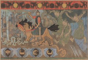 岩石中的门，1895年。