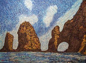卡波拱门，2018（布面油画） 作者 格哈特·伊斯林豪斯