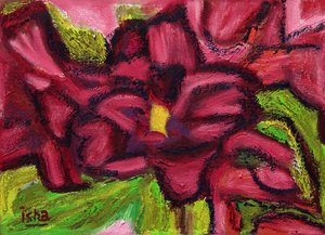 沙漠玫瑰，2018（布面油画） 作者 格哈特·伊斯林豪斯