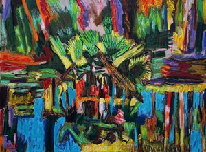 Estuario Abstracto.2018（布面油画）