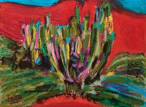 萨瓜罗精神》，2018 年，布面油画