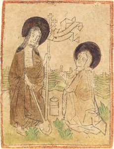 基督向抹大拉的马利亚显现 作者 德国 15 世纪
