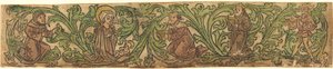 镶嵌在边框中的《麦琪的崇拜》（The Adoration of Magi Set in a Border 作者 德国 15 世纪