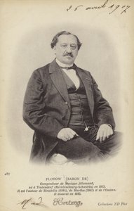德国作曲家弗洛托男爵（1812-1883 年）（黑白照片） 作者 德国摄影师