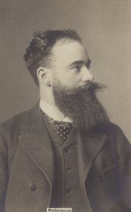 赫尔曼-苏德曼（1857-1928），德国戏剧家和小说家（黑白照片） 作者 德国摄影师