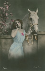 德国电影明星亨尼-波顿的明信片，1913 年寄出（手绘照片） 作者 德国摄影师