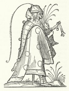 理查德·布雷顿 (Richard Breton) 所著的 Les Songes drolatiques de Pantagruel（潘塔格鲁尔的滑稽梦）一书中的人物（雕刻） 作者 德国学校