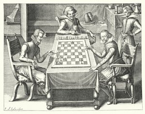 一盘棋（雕版画 作者 德国学校