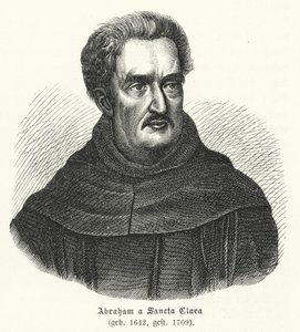 Abraham a Sancta Clara, German divine (engraving) 作者 德国学校