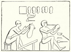 古埃及鞋匠（雕刻） 作者 德国学校