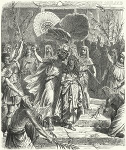 Antony and Cleopatra as Osiris and Isis (engraving) 作者 德国学校