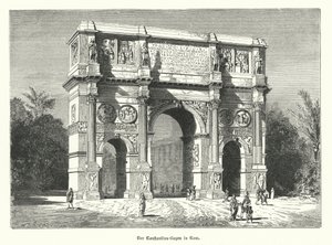 Arch of Constantine, Rome (engraving) 作者 德国学校