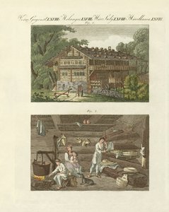 瑞士的建筑（彩色雕刻） 作者 德国学校