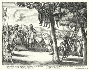 詹姆斯二世和阿瓦克斯公爵对爱尔兰新教徒的暴行，1689年 作者 德国学校