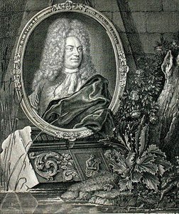 Barthold Heinrich Brockes (1680-1747)，Wolffgang刻的（雕刻）。 作者 德国学校