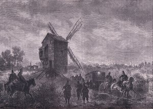 在奥尔良之前，卡塞尔公司出版的卡塞尔法德战争史，约 1890 年（石版印刷） 作者 德国学校