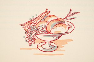 水果碗，来自《Styl》，1922年出版（宝鸡印刷）。 作者 德国学校