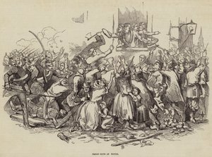 1847年4月24日德国斯特廷的面包骚乱（版画 作者 德国学校