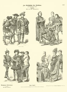 勃艮第服饰，15世纪中叶 作者 德国学校