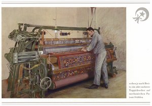 地毯制造商 Halbmond-Teppichfabrik Von Koch Und Te Kock 的业务（彩色平版印刷） 作者 德国学校