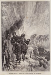 Cave of the Winds, beneath Niagara Falls, New York, USA (engraving) 作者 德国学校