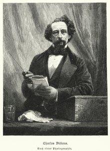 Charles Dickens, English novelist (litho) 作者 德国学校