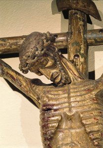 基督在十字架上，称为Le Devot Christ，1307（木头）（细节）