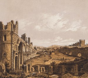 罗马马克森提乌斯马戏团（彩色石版画） 作者 德国学校