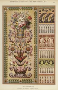 十九世纪开始，哥白林挂毯和花边（彩色石版画） 作者 德国学校