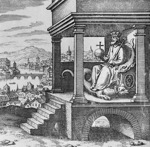 王位上的国王 来自Musaeum Hermeticum博物馆 作者 德国学校