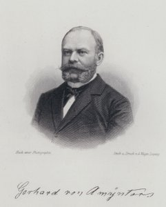 Dagobert von Gerhardt，德国士兵、诗人和小说家（版画） 作者 德国学校