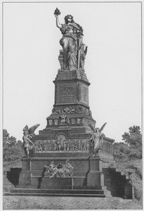 尼德瓦尔德河畔的国家纪念碑（雕刻）。 作者 德国学校