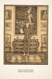 Der Sammler，赫尔曼-霍夫曼（Hermann Hoffmann）创作的男装广告，选自《风格》，1922 年出版（pochoir 印刷）。 作者 德国学校