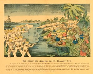 德国喀麦隆的杜阿拉起义，背景是短信奥尔加，1884年12月20日，1884年 作者 German School