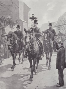 Easter Customs, Saxony (litho) 作者 German School