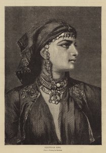 Egyptian Girl (engraving) 作者 德国学校