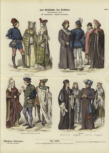 英国和法国的服装，15世纪 作者 德国学校