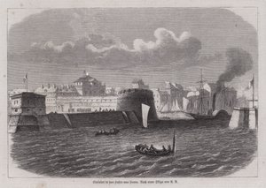 Entrance to the harbour of Le Havre, France (engraving) 作者 德国学校