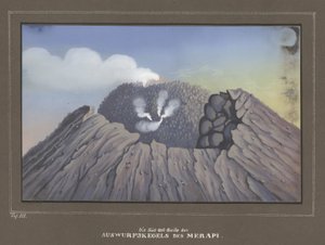 1845年马格德堡博士，来自默拉皮火山，Pl.III，地形和科学地图集的Java之旅，由Dr.Fr.Junghuhn拍摄 作者 德国学校