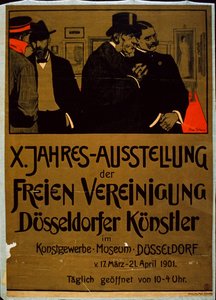 杜塞尔多夫Kunstgewerbe博物馆的杜塞尔多夫艺术家展览 作者 德国学校