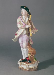 迈森（Meissen），约1850年（陶瓷），有烟斗的管道图 作者 德国学校
