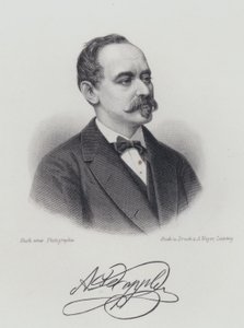 Franz Doppler, Austrian flautist and composer (engraving) 作者 德国学校