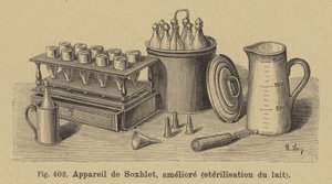 Franz von Soxhlets改进了牛奶灭菌设备 作者 德国学校