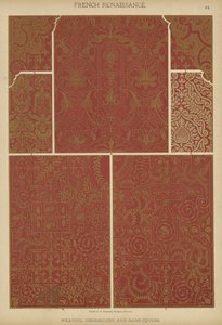 法国文艺复兴、编织、刺绣和书皮（彩色石版画） 作者 德国学校