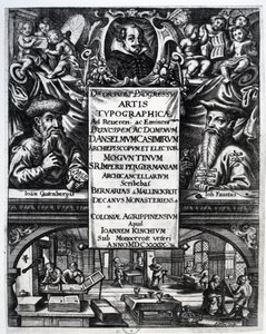 1634年Bernardus Mallinckrodt撰写的关于&39;关于印刷术的起源和历史&39;的主题 作者 德国学校