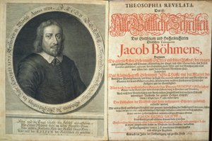 1715年Jacob Boehme对Theosophia Revelata的主题（印刷和雕刻） 作者 德国学校