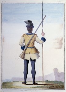 士兵的衣服（背面）——在萨克森伯爵的“我的梦想”中 作者 德国学校